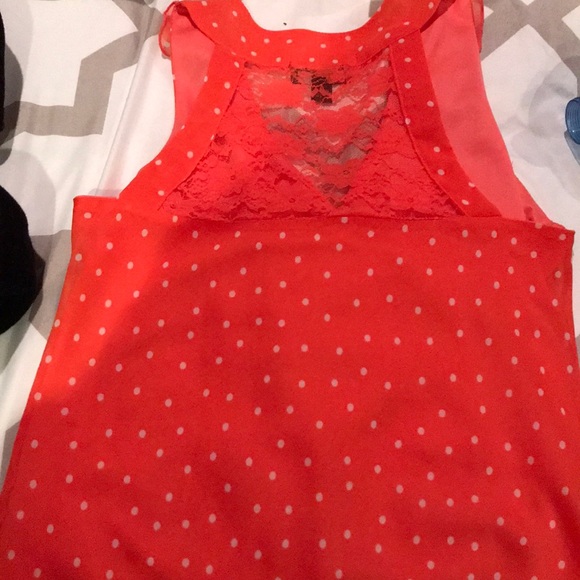 Orange polka dot Blouse - Picture 2 of 3